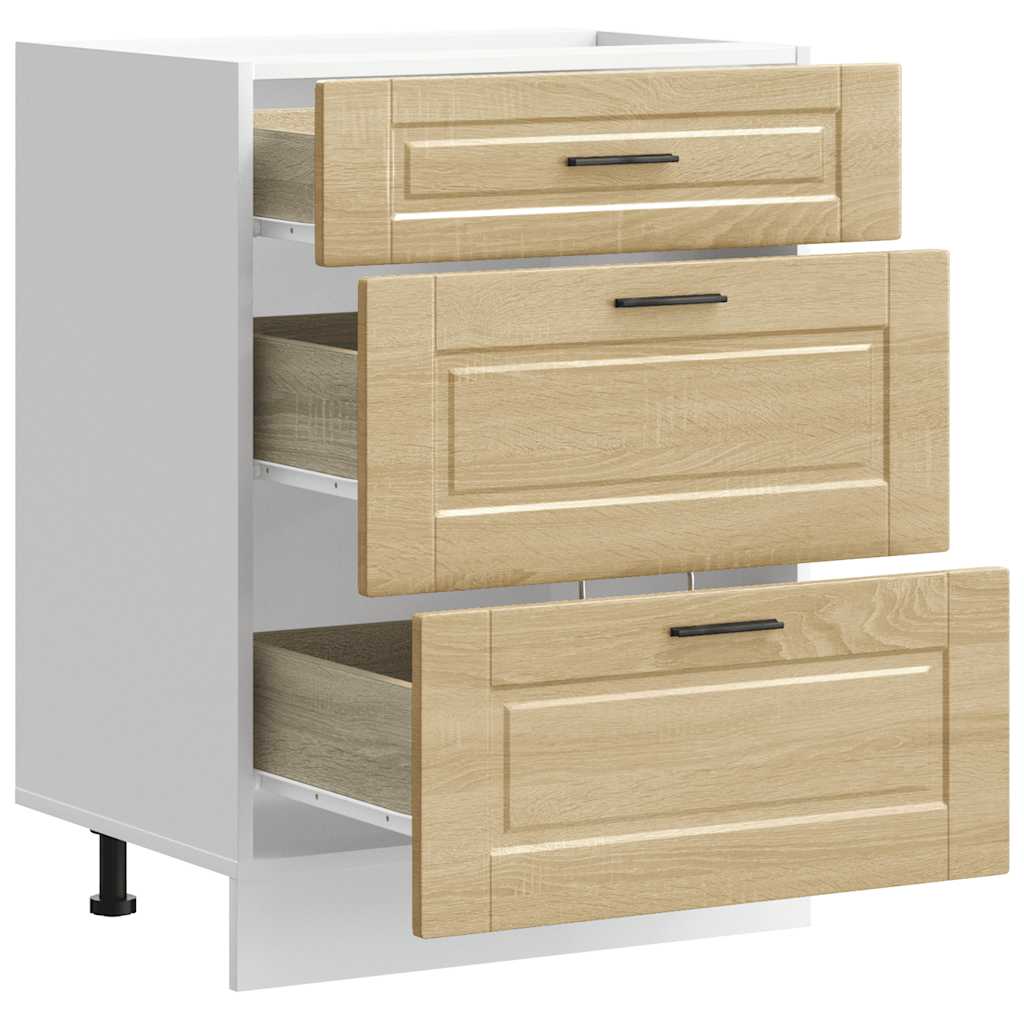 Küchenunterschrank Porto Sonoma-Eiche Holzwerkstoff