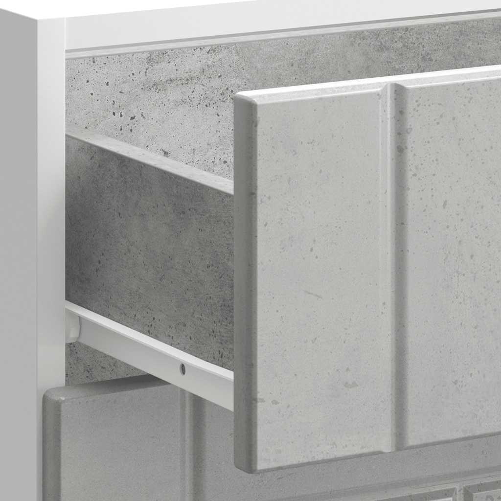 Küchen-Unterschrank Lucca Betongrau Holzwerkstoff