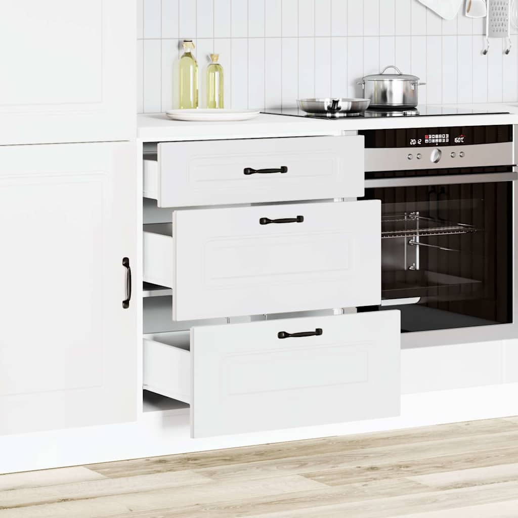 Küchenunterschrank Kalmar Weiß Holzwerkstoff