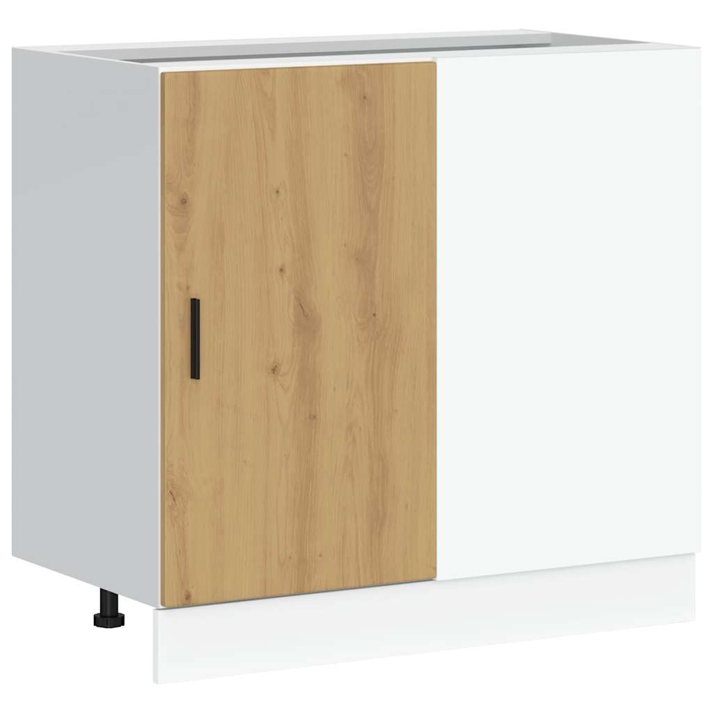 Küchenunterschrank Lyon Artisan-Eiche Holzwerkstoff