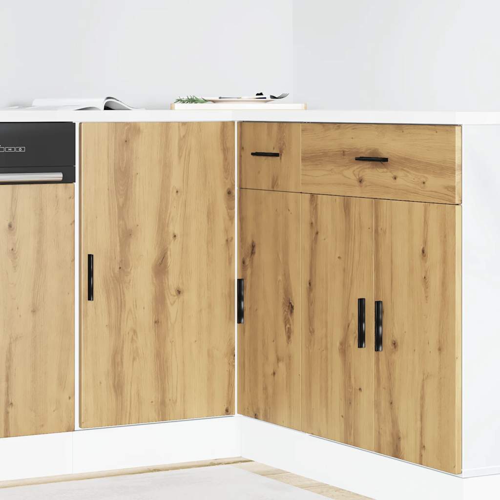 Küchenunterschrank Lyon Artisan-Eiche Holzwerkstoff