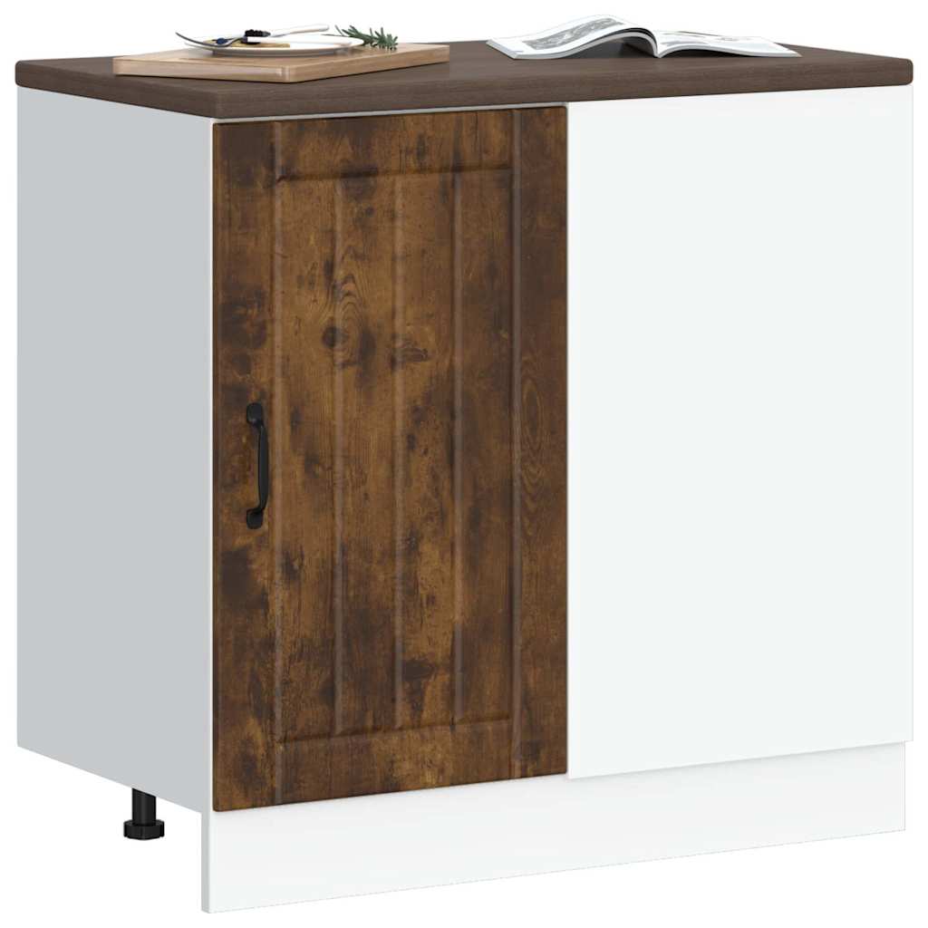 Küchenunterschrank Lucca Räuchereiche Holzwerkstoff