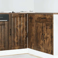 Küchenunterschrank Lucca Räuchereiche Holzwerkstoff