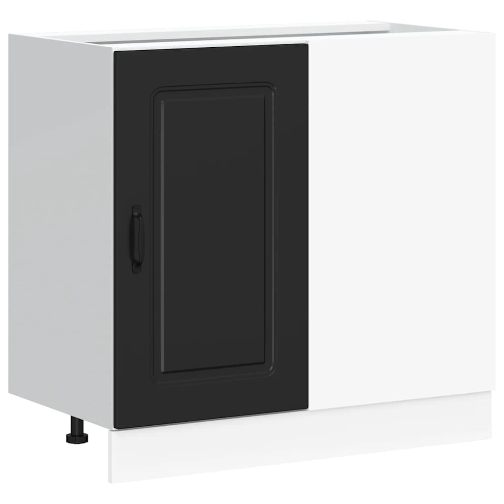 Küchenunterschrank „Kalmar“ Schwarz Holzwerkstoff