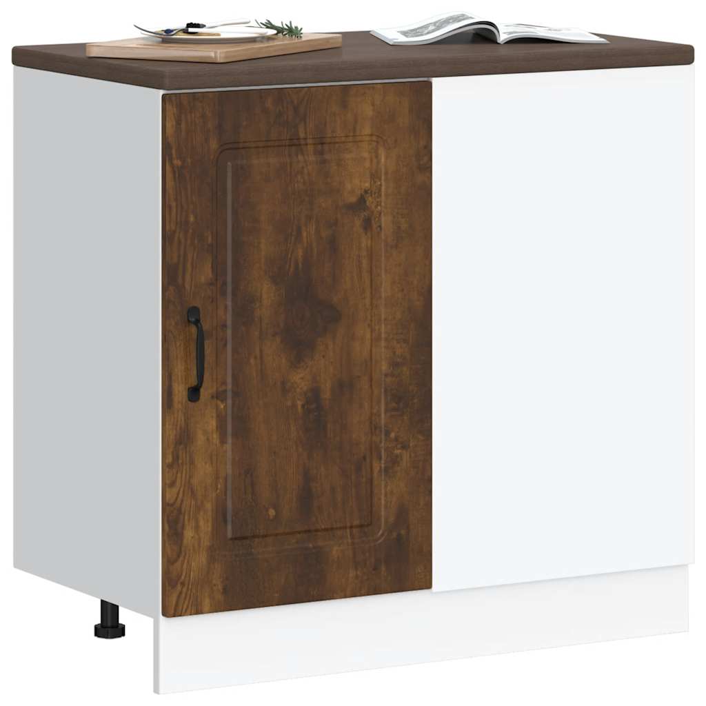 Küchenunterschrank Kalmar Räuchereiche Holzwerkstoff