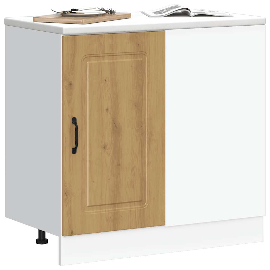 Küchenunterschrank Kalmar Artisan-Eiche Holzwerkstoff