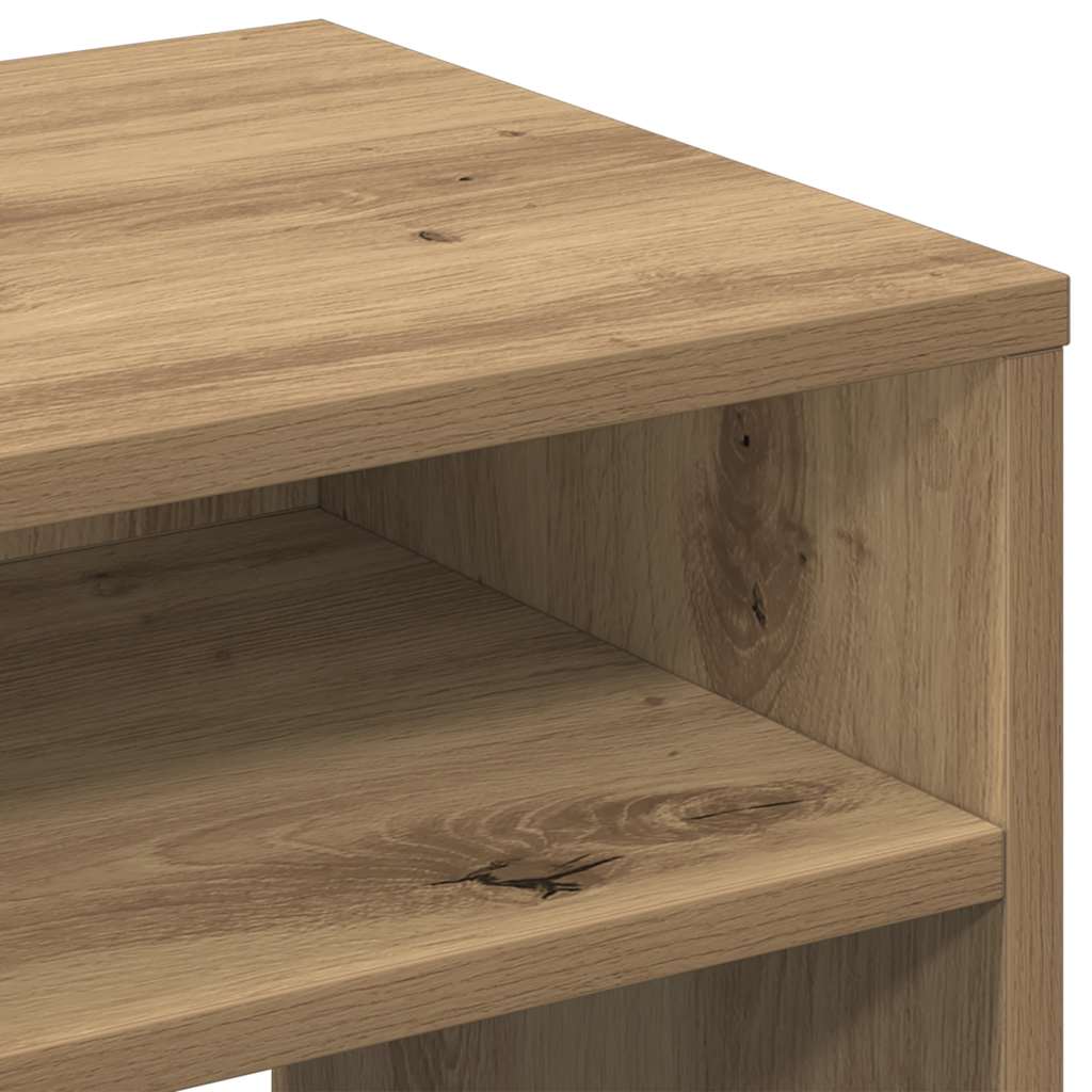 Nachttische 2 Stk. Artisan-Eiche 40x30x40 cm Holzwerkstoff