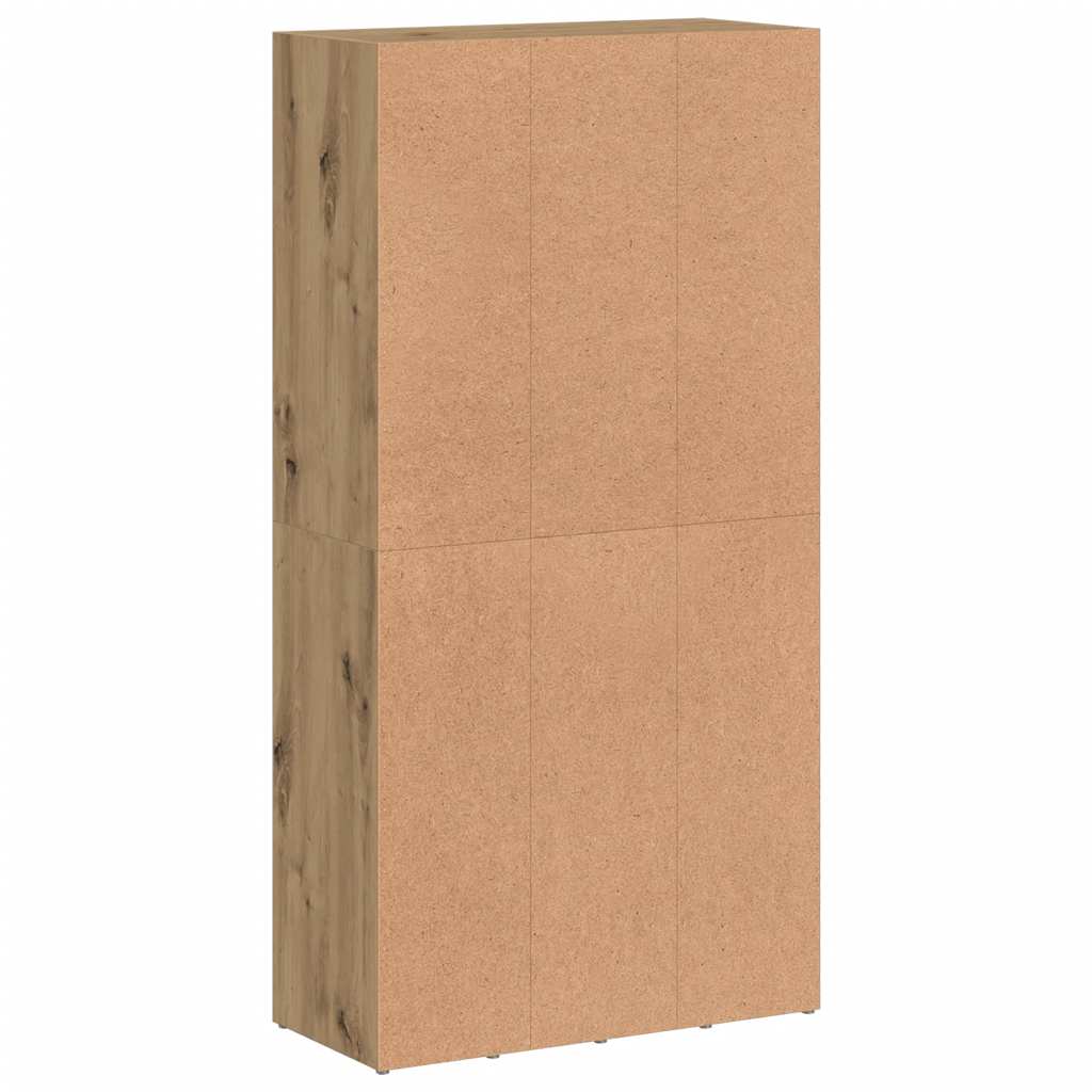 Bücherregal Artisan-Eiche 66x30x130 cm Holzwerkstoff