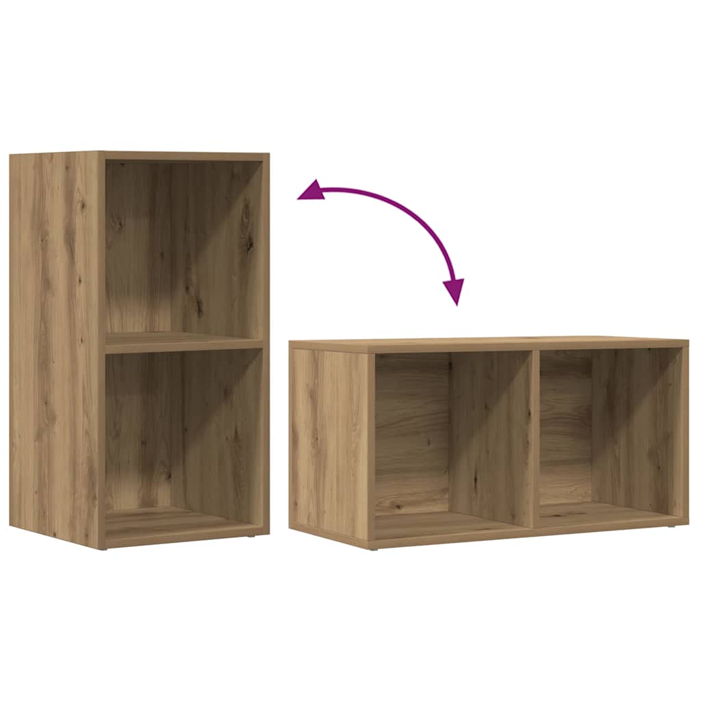Aufbewahrungstruhe Artisan-Eiche 69,5x34x36 cm Holzwerkstoff