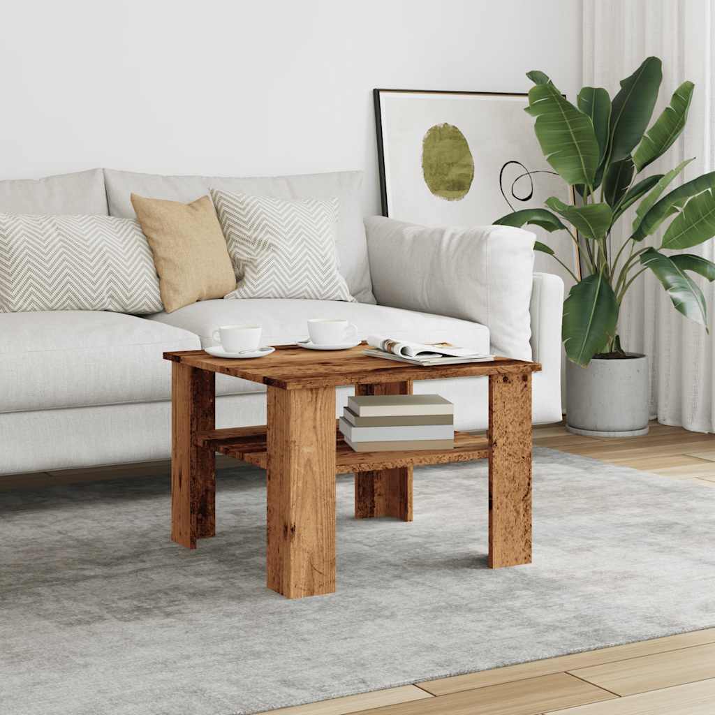 Couchtisch Altholz-Optik 60x60x42 cm Holzwerkstoff