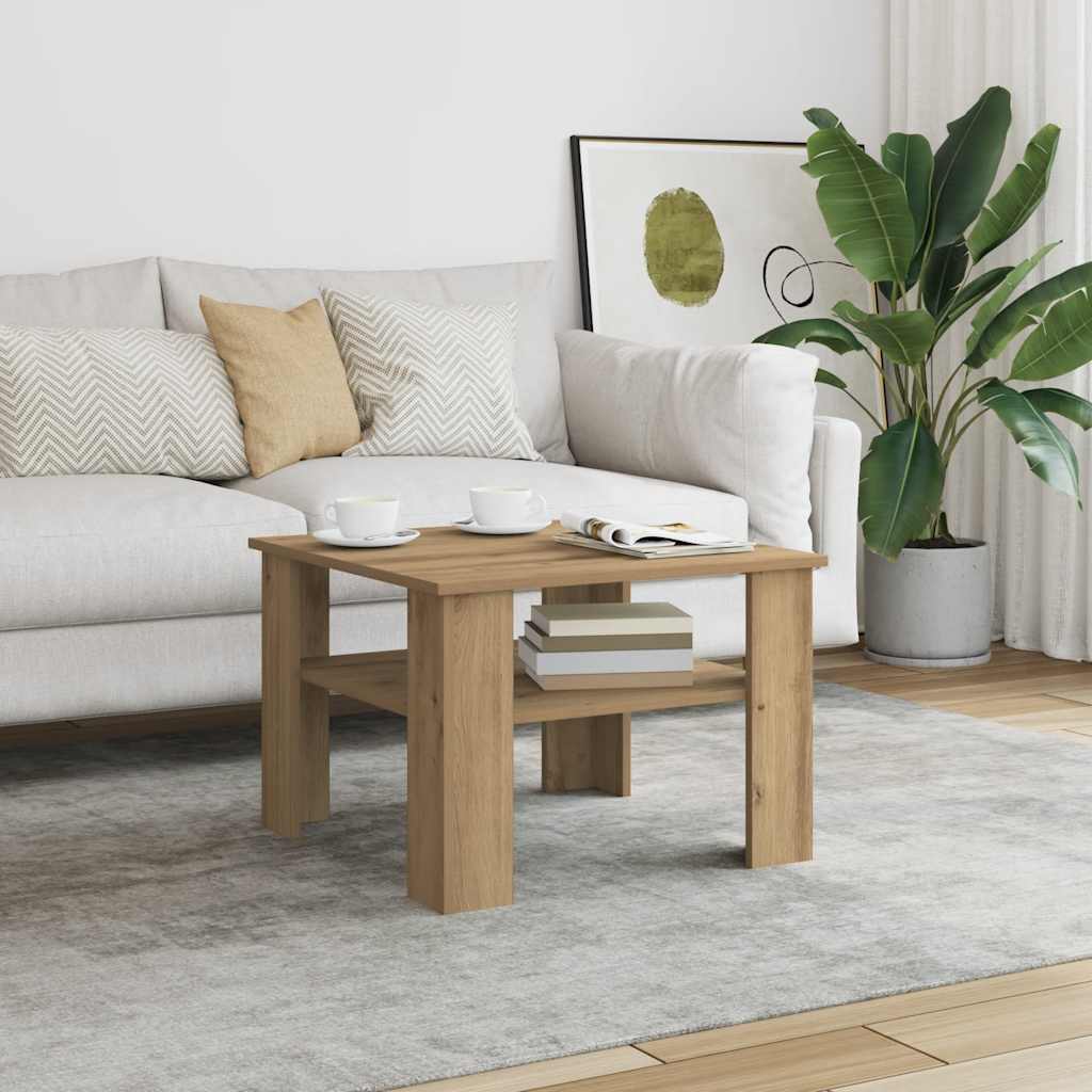 Couchtisch Artisan-Eiche 60x60x42 cm Holzwerkstoff