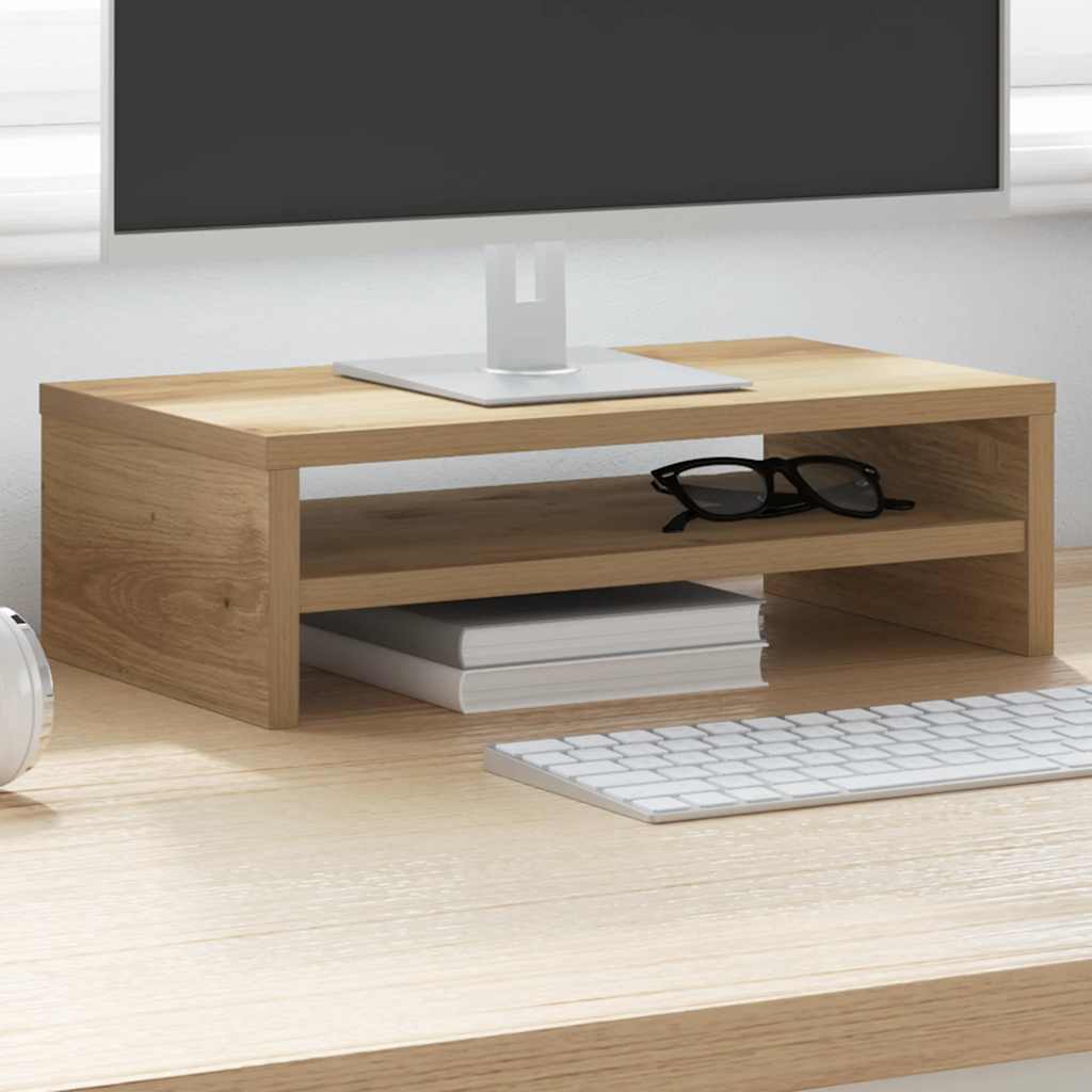 Monitorständer Artisan-Eiche 42x24x13 cm Holzwerkstoff