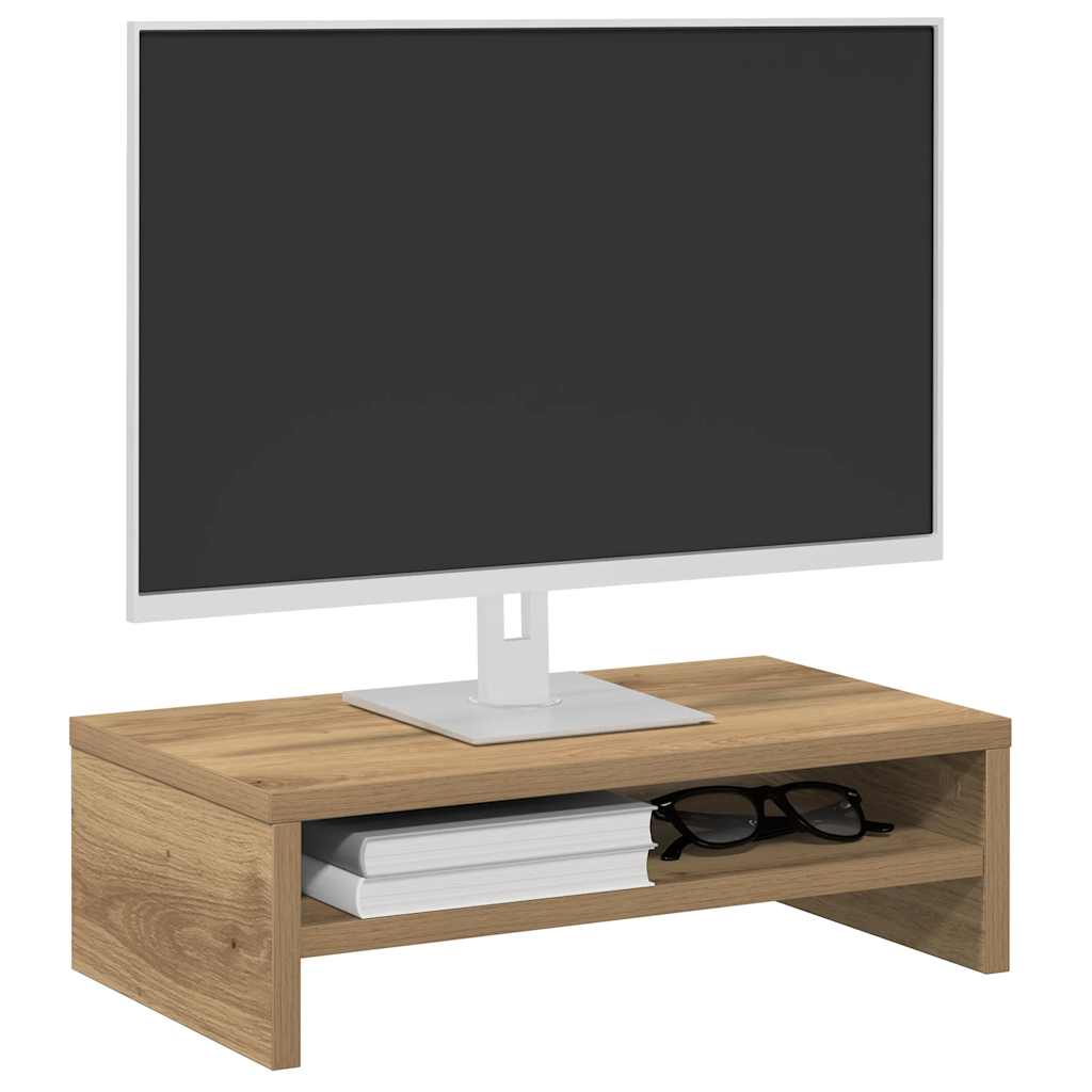 Monitorständer Artisan-Eiche 42x24x13 cm Holzwerkstoff