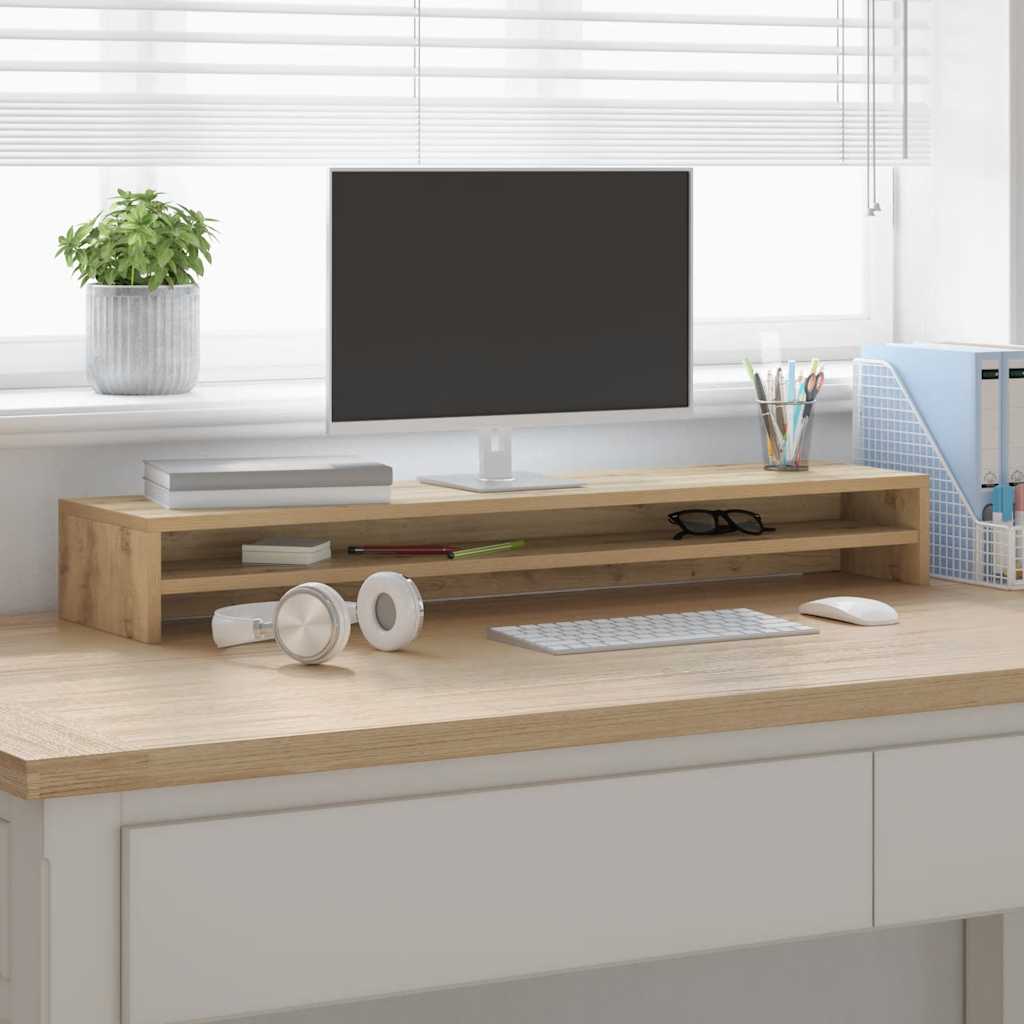 Monitorständer Artisan Oak 100x24x13 cm Holzwerkstoff