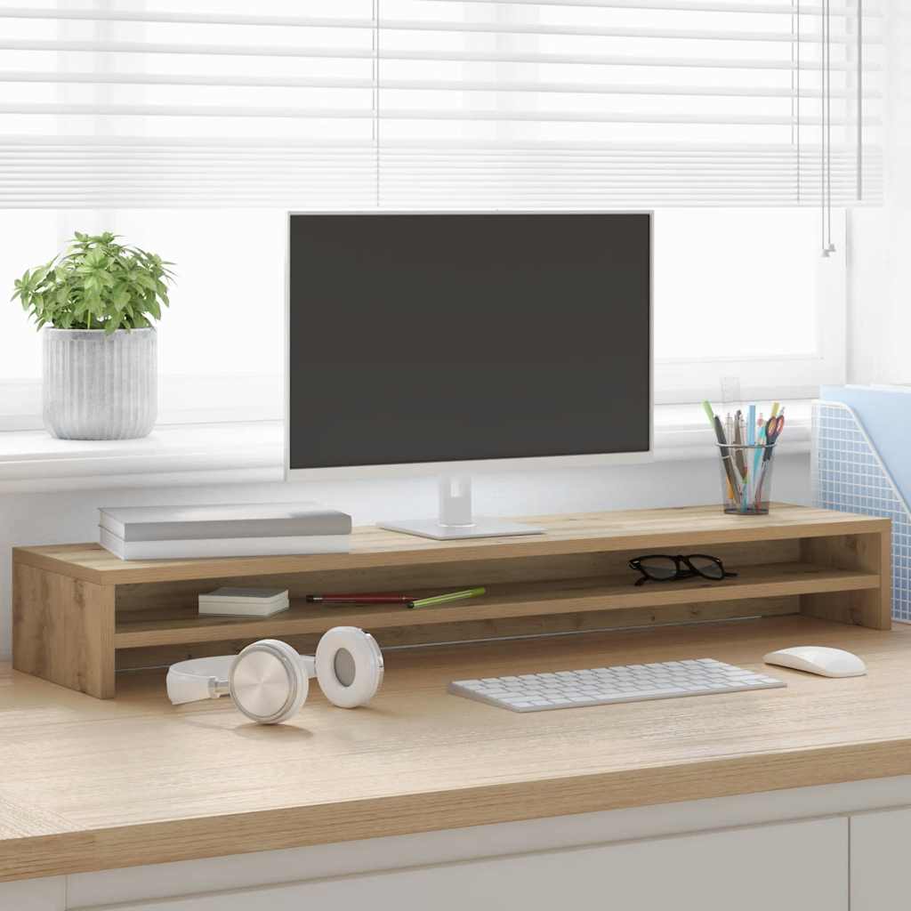 Monitorständer Artisan Oak 100x24x13 cm Holzwerkstoff