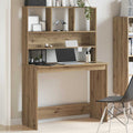 Schreibtisch mit Regal Artisan-Eiche 102x45x148cm Holzwerkstoff