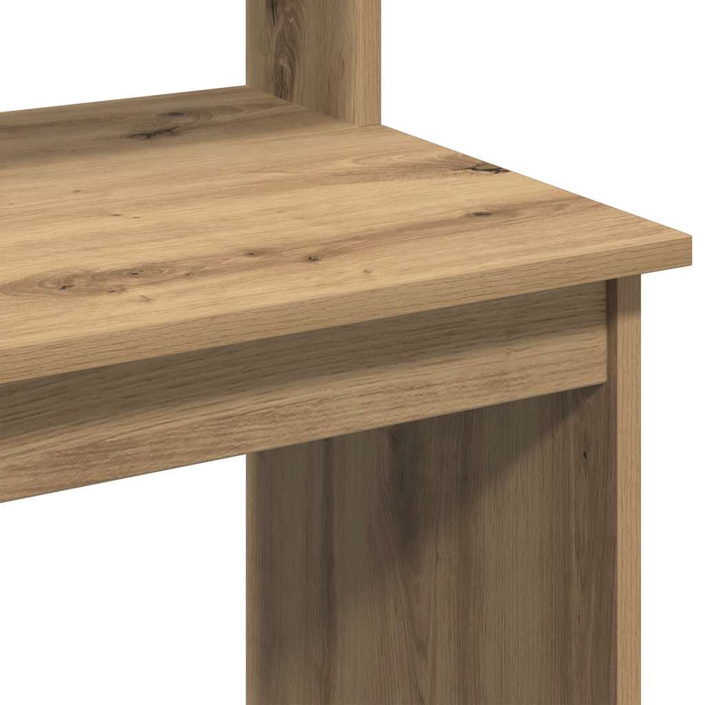 Schreibtisch mit Regal Artisan-Eiche 102x45x148cm Holzwerkstoff