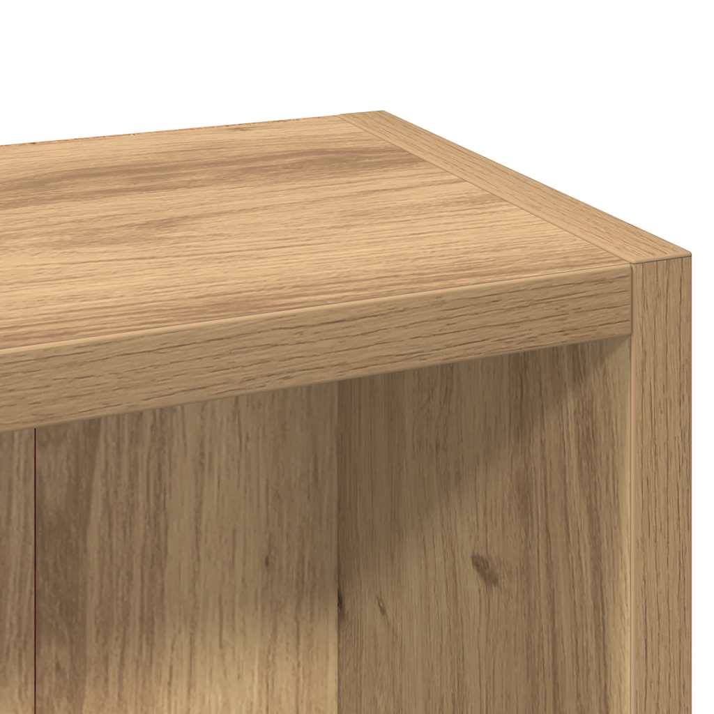 CD-Regale 2 Stk. Artisan-Eiche 21x16x93,5 cm Holzwerkstoff