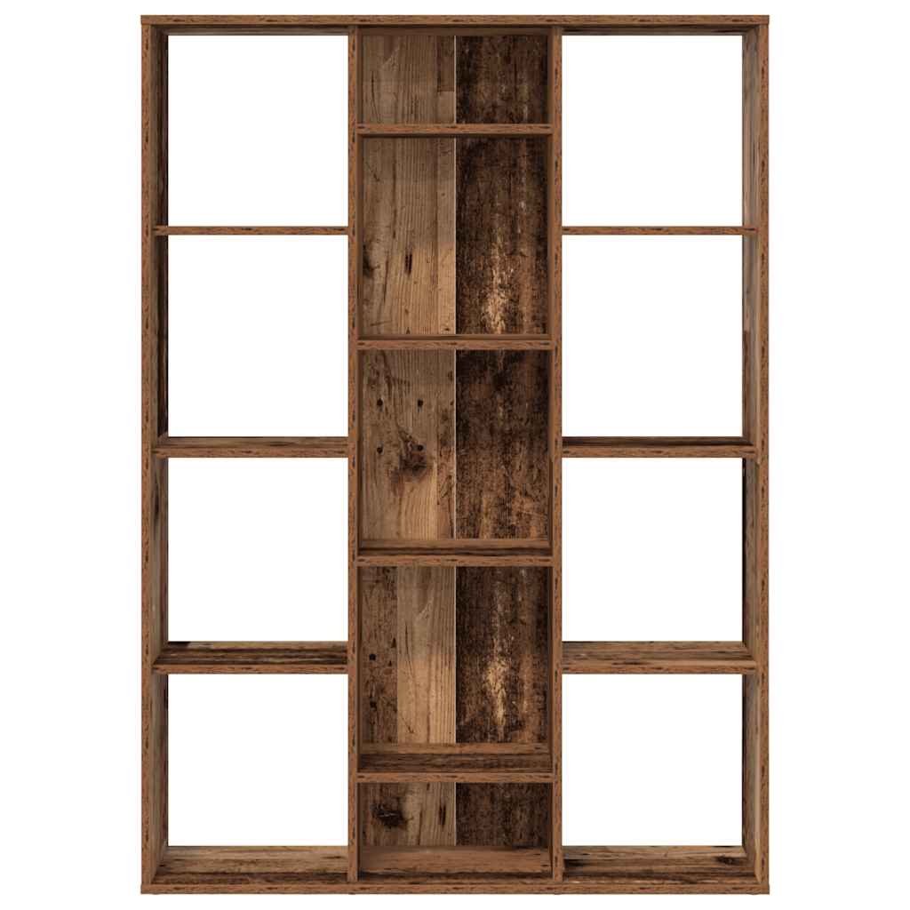 Raumteiler/Bücherregal Altholz-Optik 100x24x140cm Holzwerkstoff