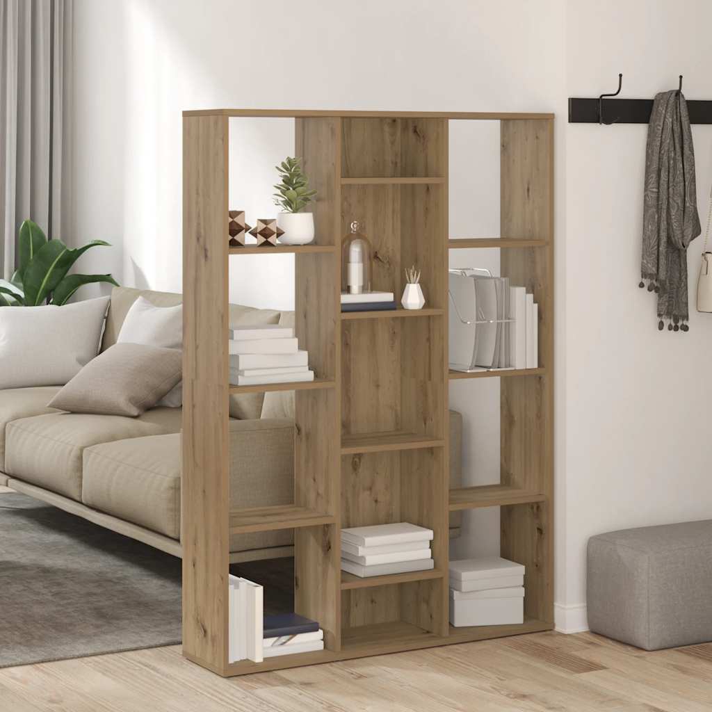Raumteiler/Bücherregal Artisan-Eiche 100x24x140cm Holzwerkstoff