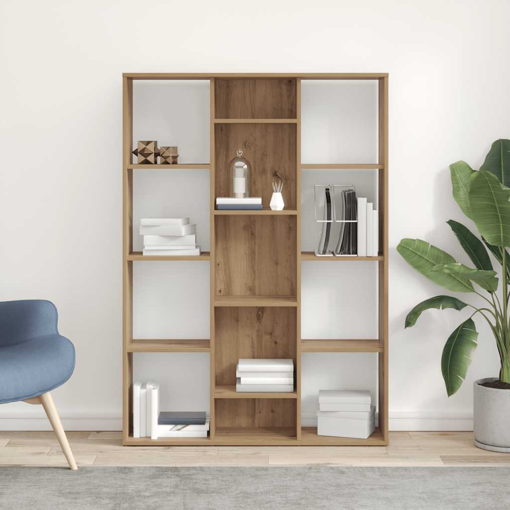 Raumteiler/Bücherregal Artisan-Eiche 100x24x140cm Holzwerkstoff