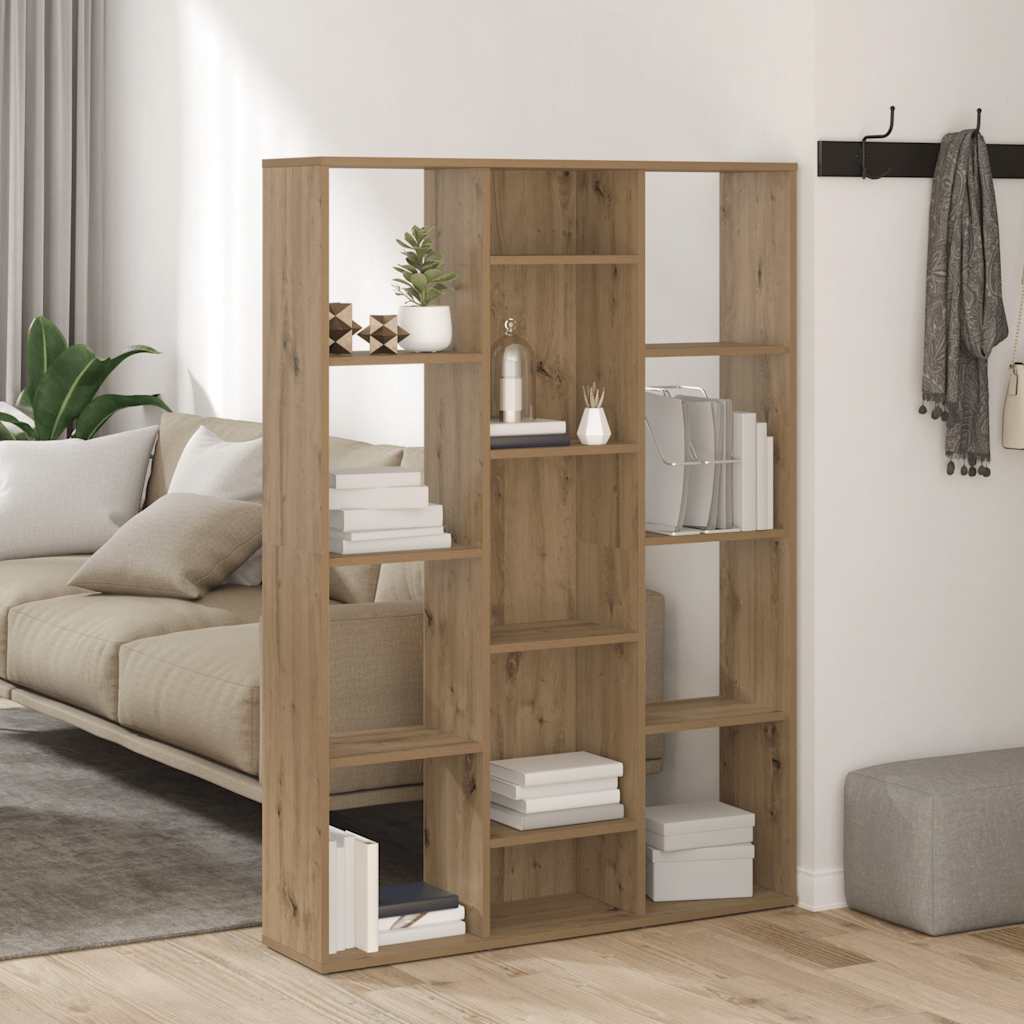 Raumteiler/Bücherregal Artisan-Eiche 100x24x140cm Holzwerkstoff