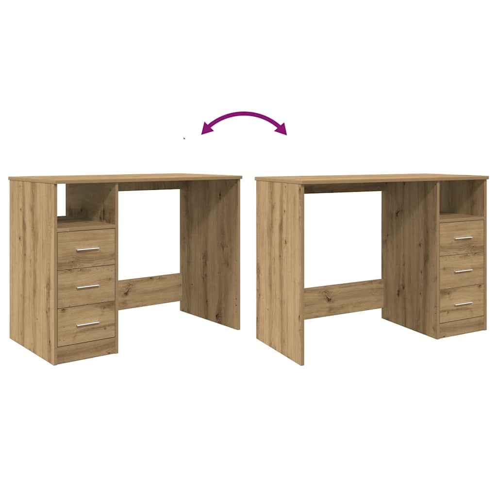 Schreibtisch Artisan-Eiche 102x50x76 cm Holzwerkstoff
