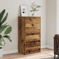 Sideboard mit 6 Schubladen Altholz-Optik 50x34x96 cm