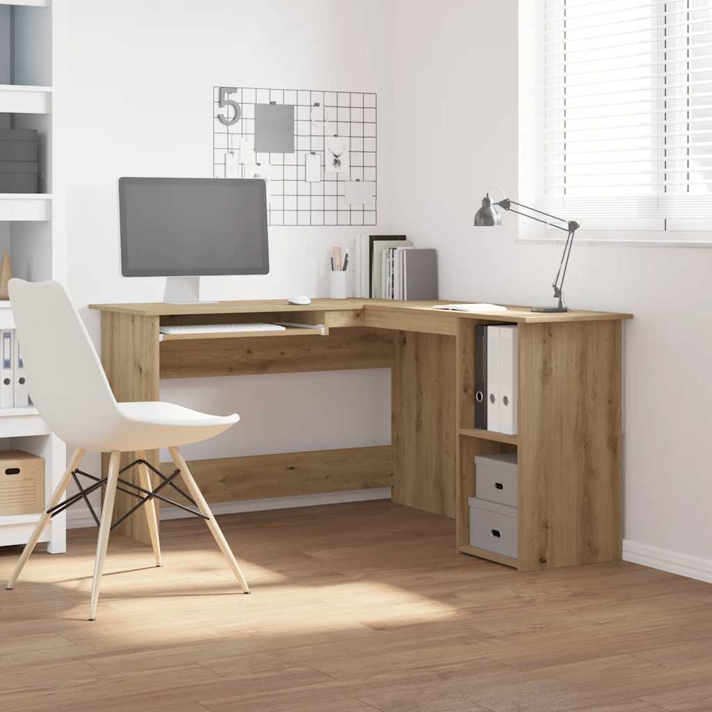 Eckschreibtisch Artisan-Eiche 120x140x75 cm Holzwerkstoff