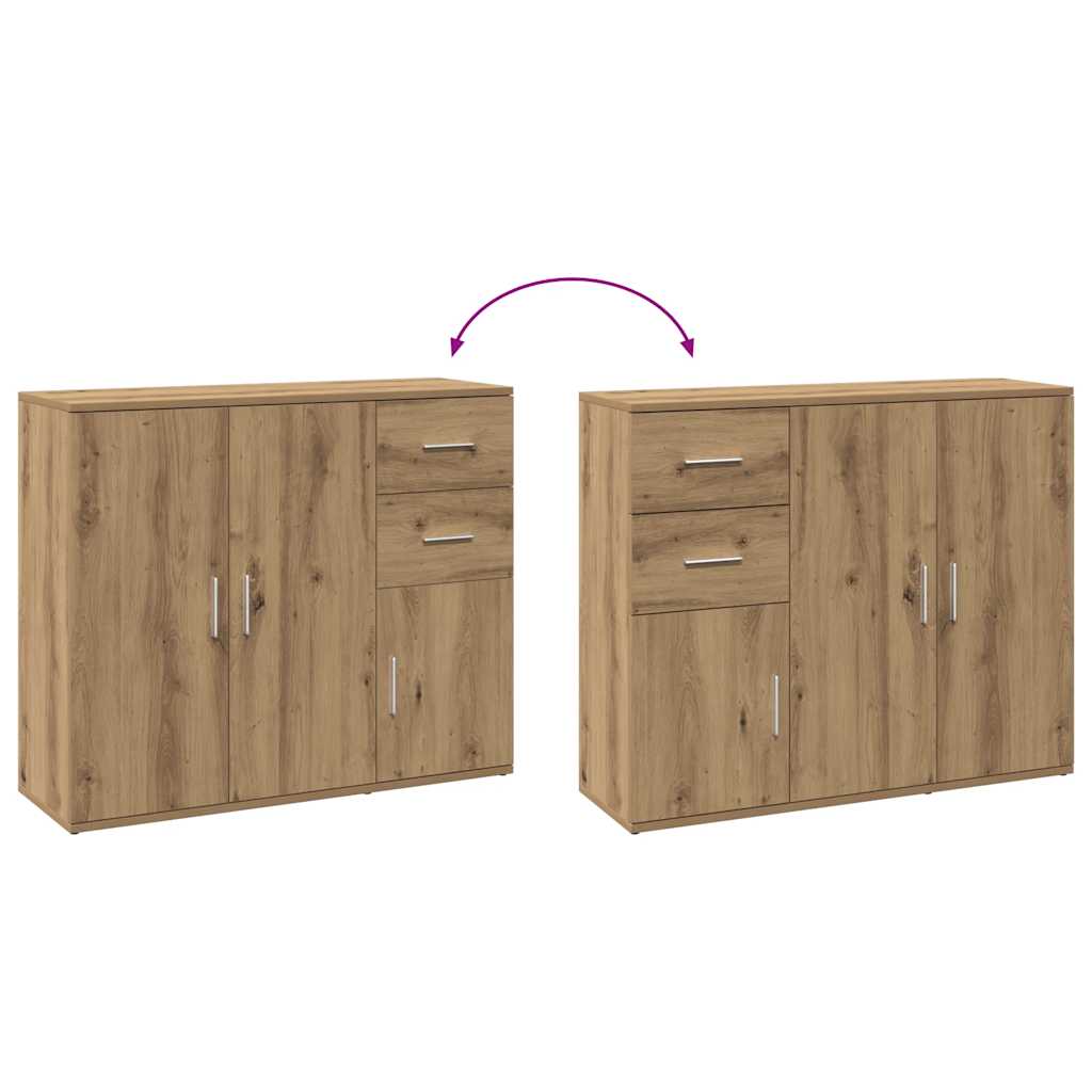 Sideboard Artisan-Eiche 91 x 29,5 x 75 cm Holzwerkstoff