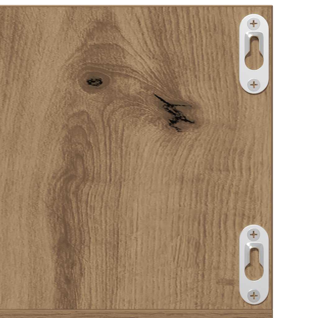 CD-Wandregal Artisan-Eiche 75x18x18 cm Holzwerkstoff