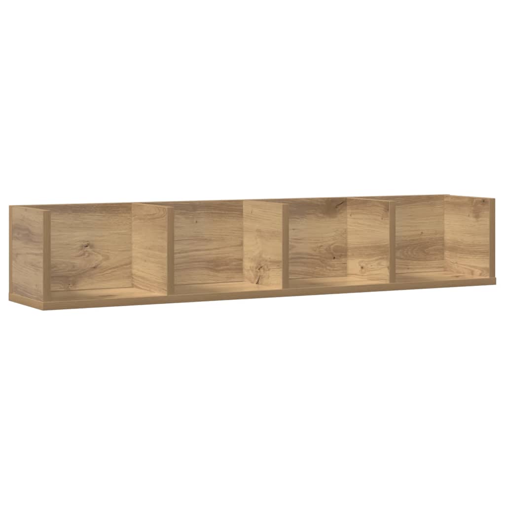 CD-Wandregal Artisan-Eiche 100x18x18 cm Holzwerkstoff