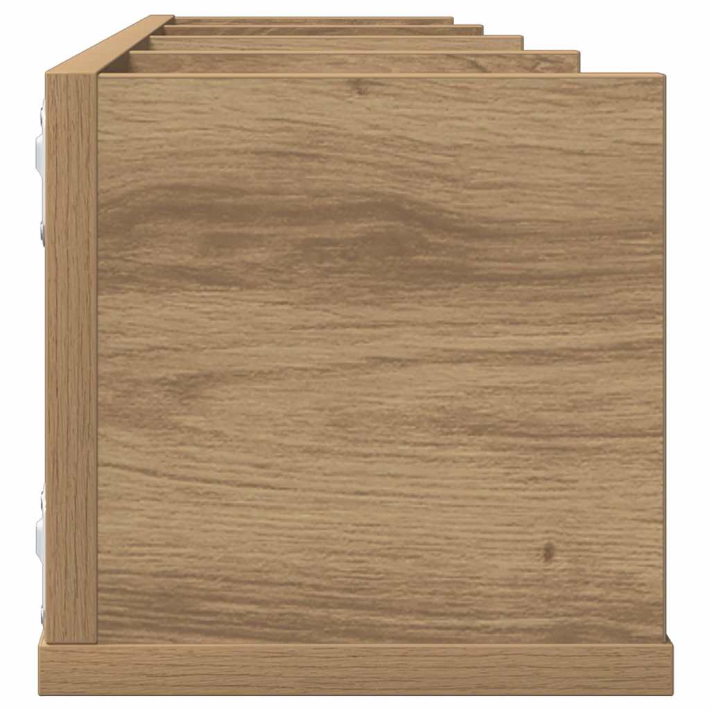 CD-Wandregal Artisan-Eiche 100x18x18 cm Holzwerkstoff