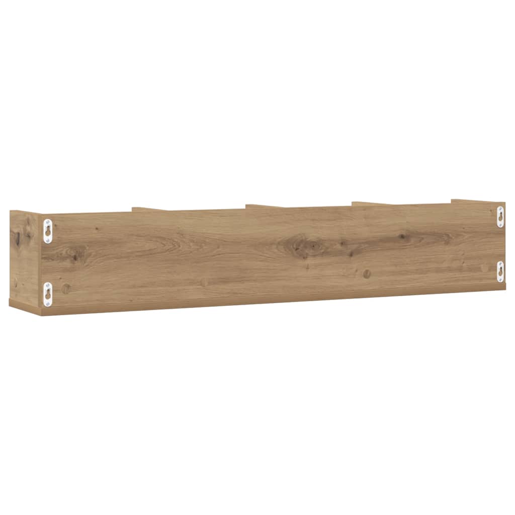 CD-Wandregal Artisan-Eiche 100x18x18 cm Holzwerkstoff