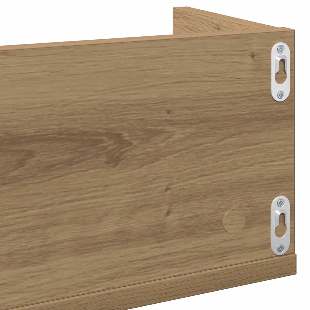 CD-Wandregal Artisan-Eiche 100x18x18 cm Holzwerkstoff
