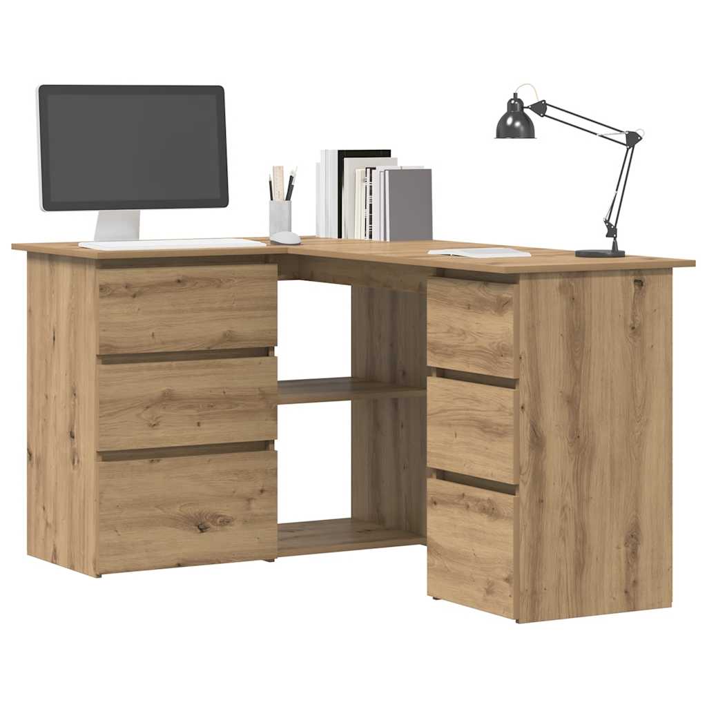 Eckschreibtisch Artisan-Eiche 145x100x76 cm Holzwerkstoff