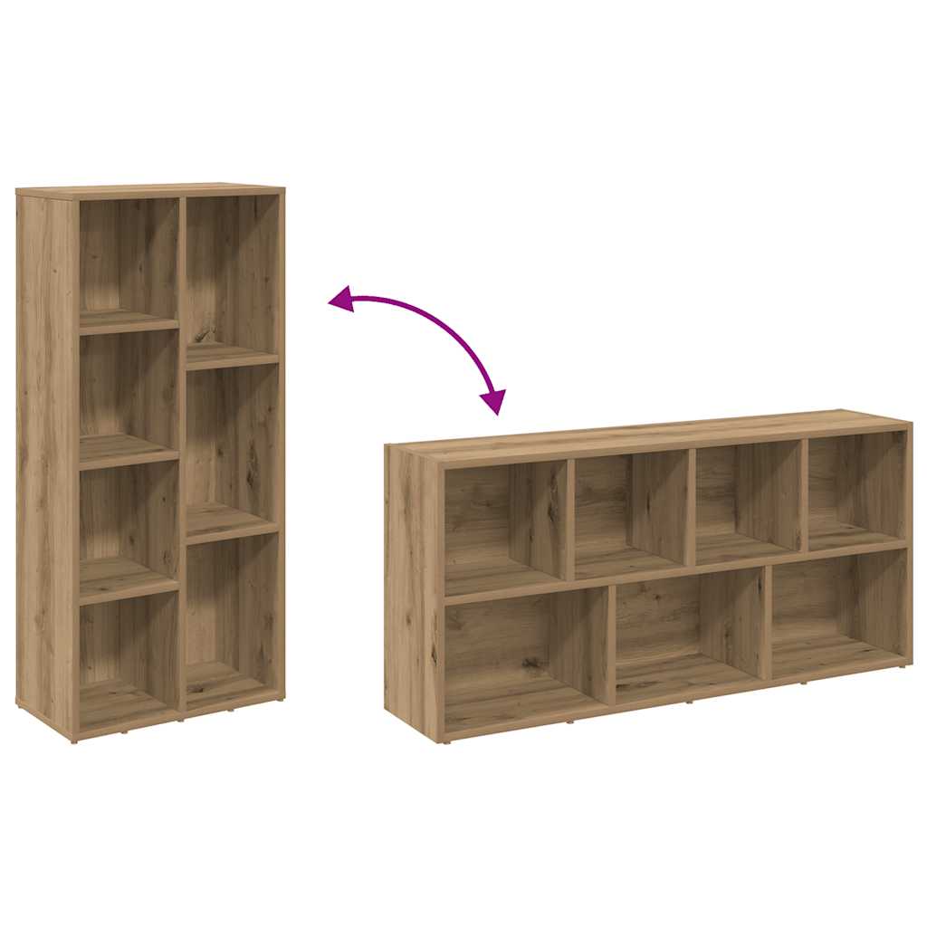 Bücherregal Artisan-Eiche 50x25x104 cm