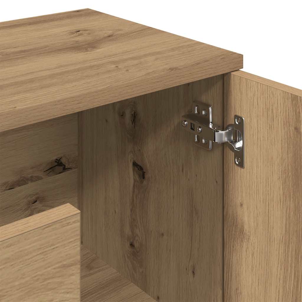 Sideboard Artisan-Eiche 90x29,5x65 cm Holzwerkstoff