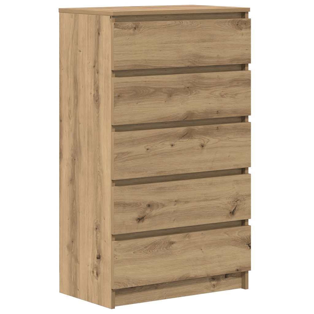Schubladenschrank Artisan-Eiche 60x36x103 cm Holzwerkstoff