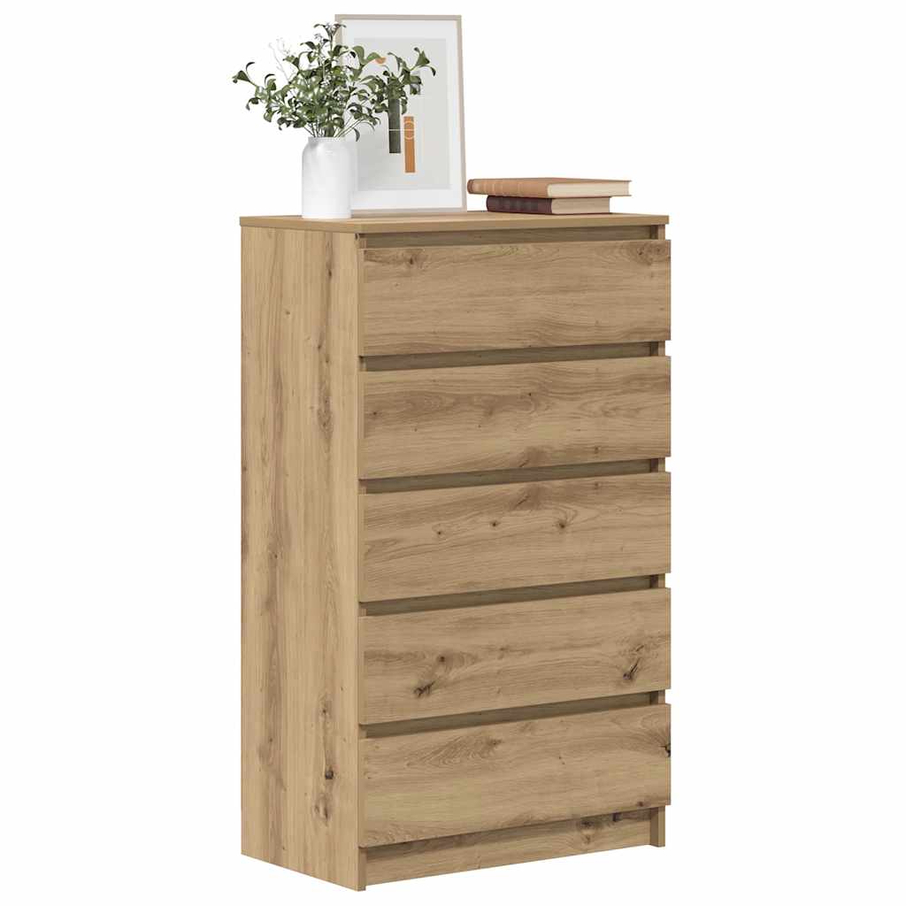 Schubladenschrank Artisan-Eiche 60x36x103 cm Holzwerkstoff