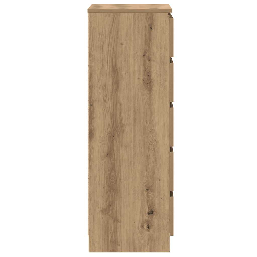 Schubladenschrank Artisan-Eiche 60x36x103 cm Holzwerkstoff