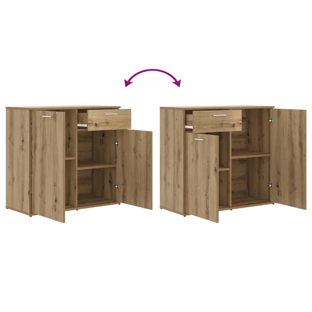Sideboard Artisan-Eiche 80x36x75 cm Holzwerkstoff
