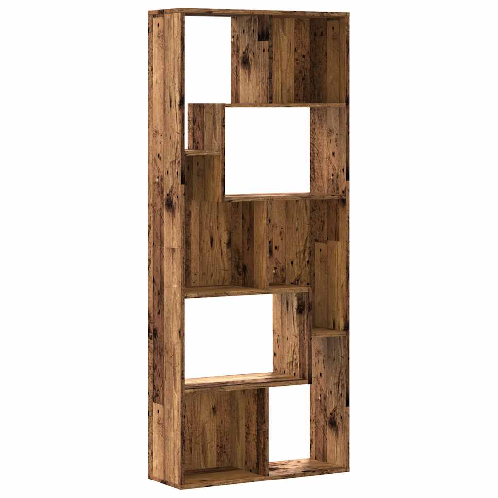 Bücherregal Altholz-Optik 67x24x161 cm Holzwerkstoff