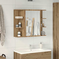 Bad-Spiegelschrank Artisan-Eiche 80x20,5x64cm Holzwerkstoff