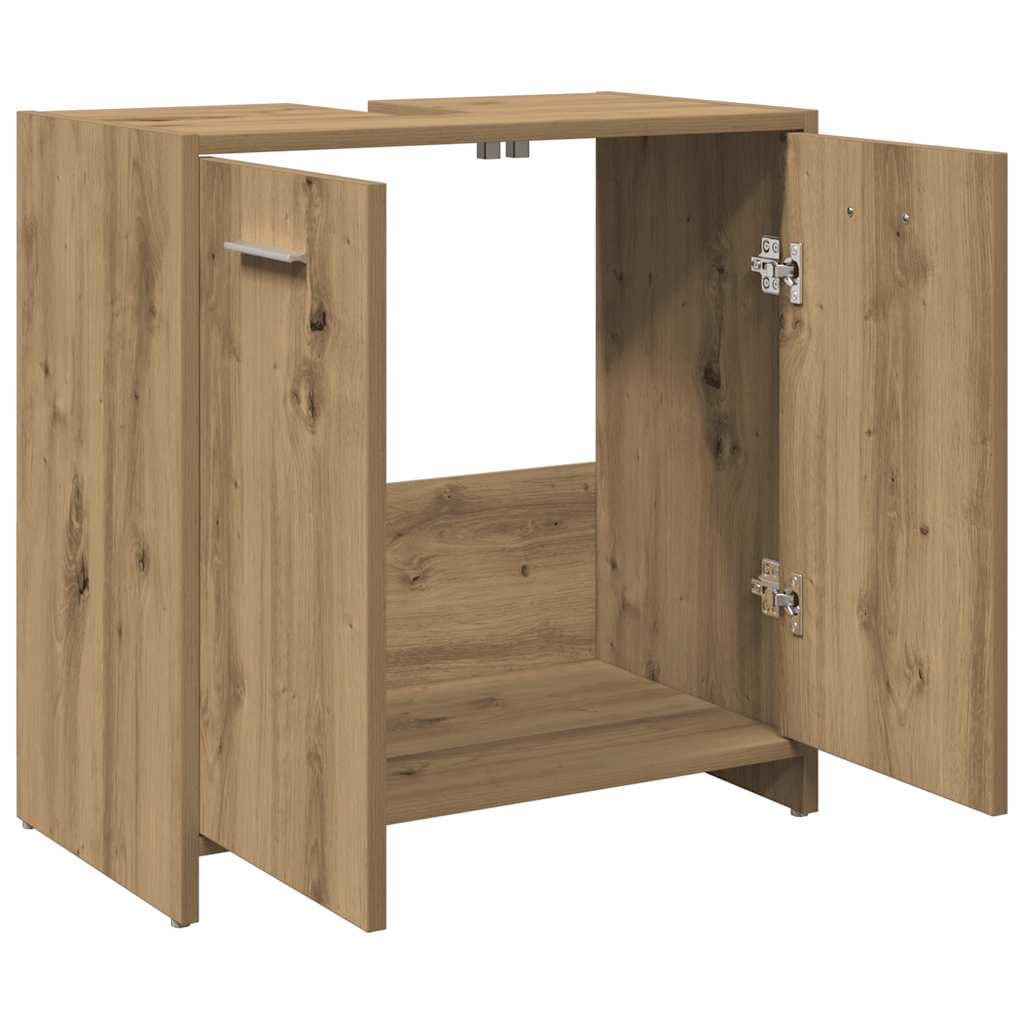 Waschbeckenunterschrank Artisan-Eiche 60x33x60 cm