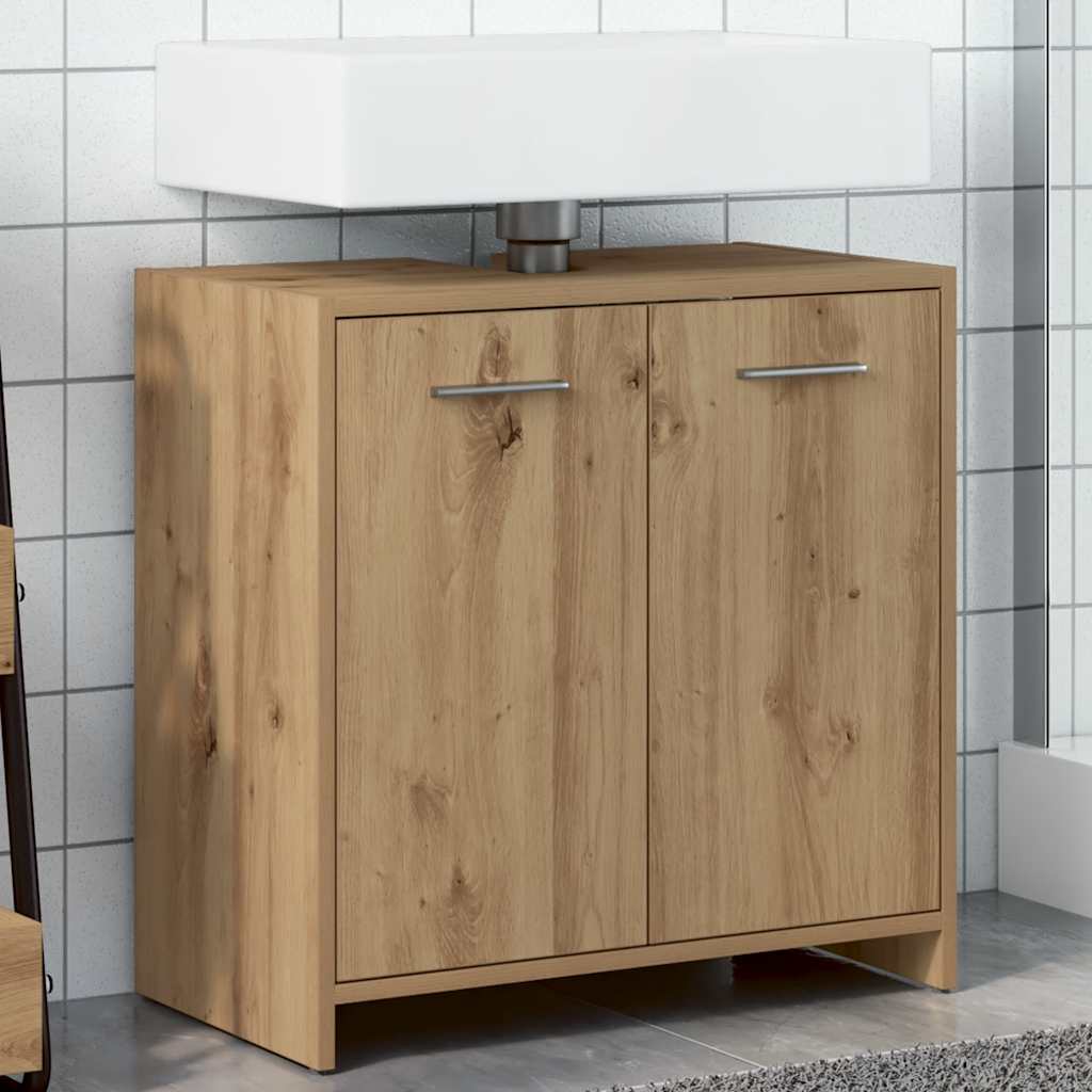 Waschbeckenunterschrank Artisan-Eiche 60x33x60 cm