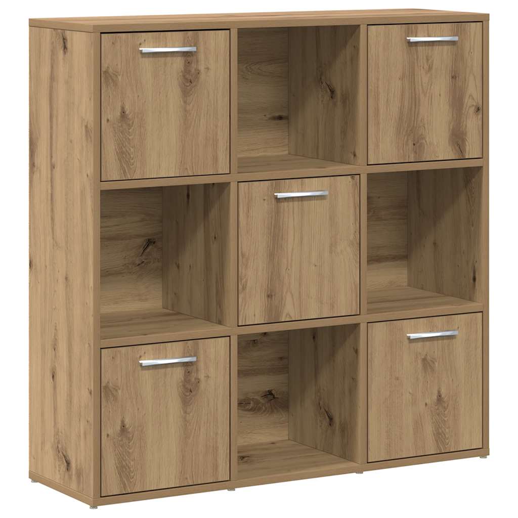 Bücherregal Artisan-Eiche 90x28x90 cm Holzwerkstoff
