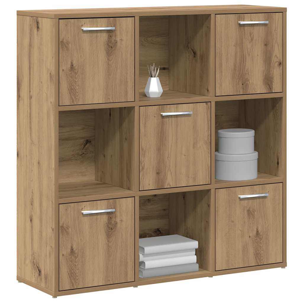 Bücherregal Artisan-Eiche 90x28x90 cm Holzwerkstoff