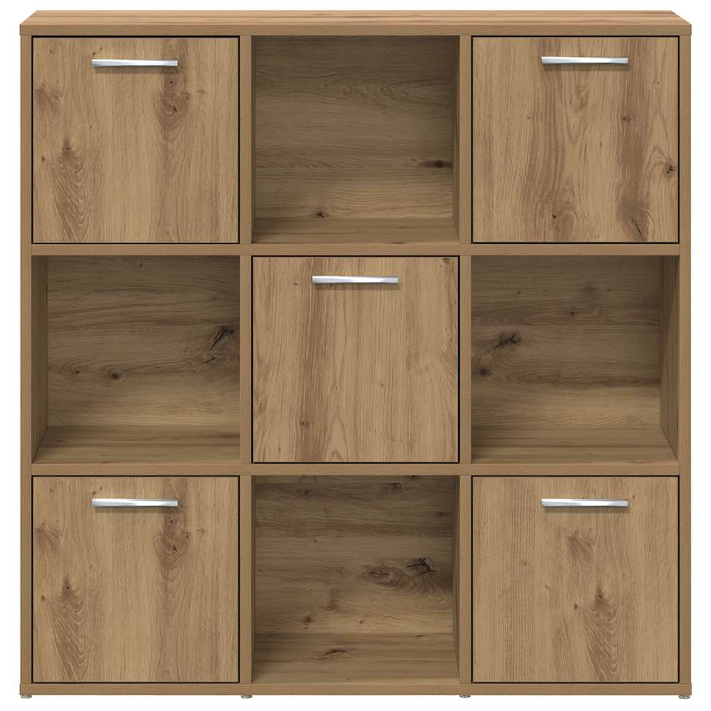 Bücherregal Artisan-Eiche 90x28x90 cm Holzwerkstoff
