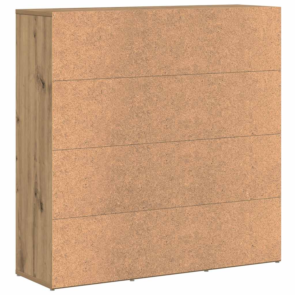 Bücherregal Artisan-Eiche 90x28x90 cm Holzwerkstoff